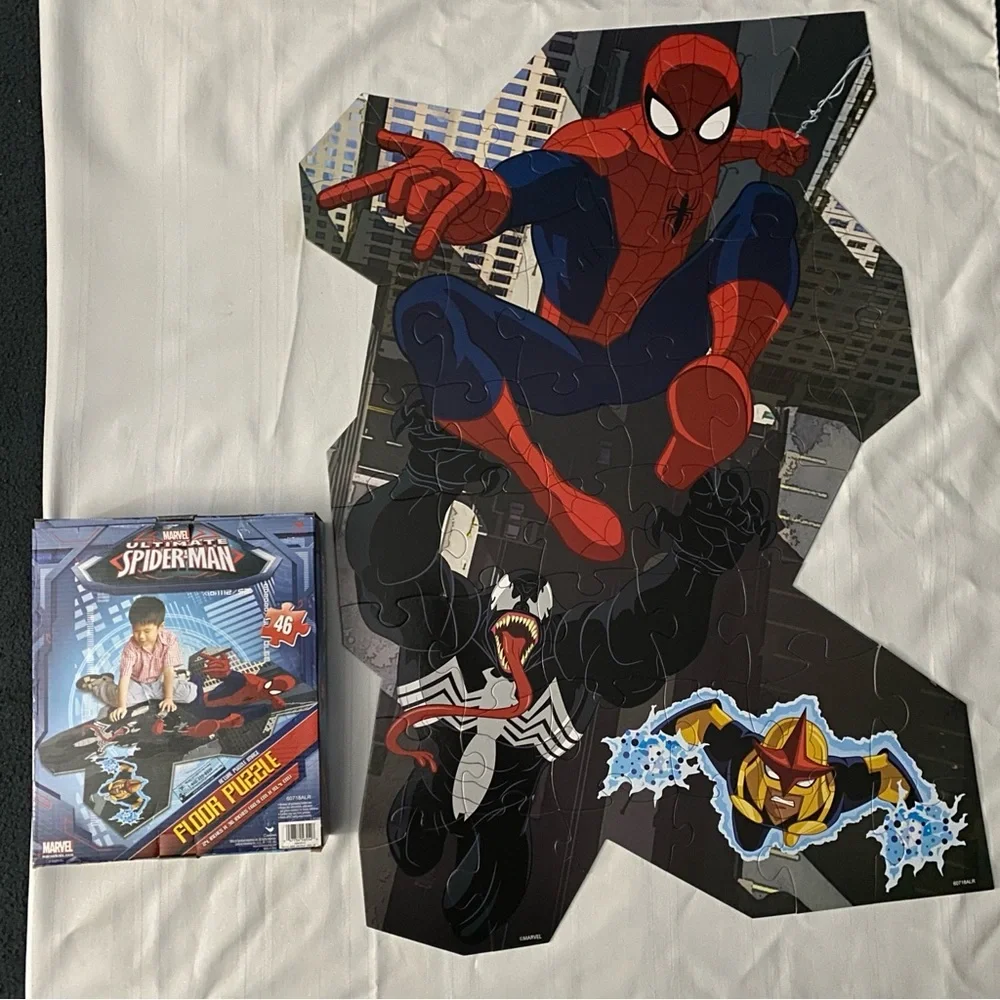 Marvel Spider-Man Kids Red & Blue Spider-Man Floor Puzzle 46 Piece